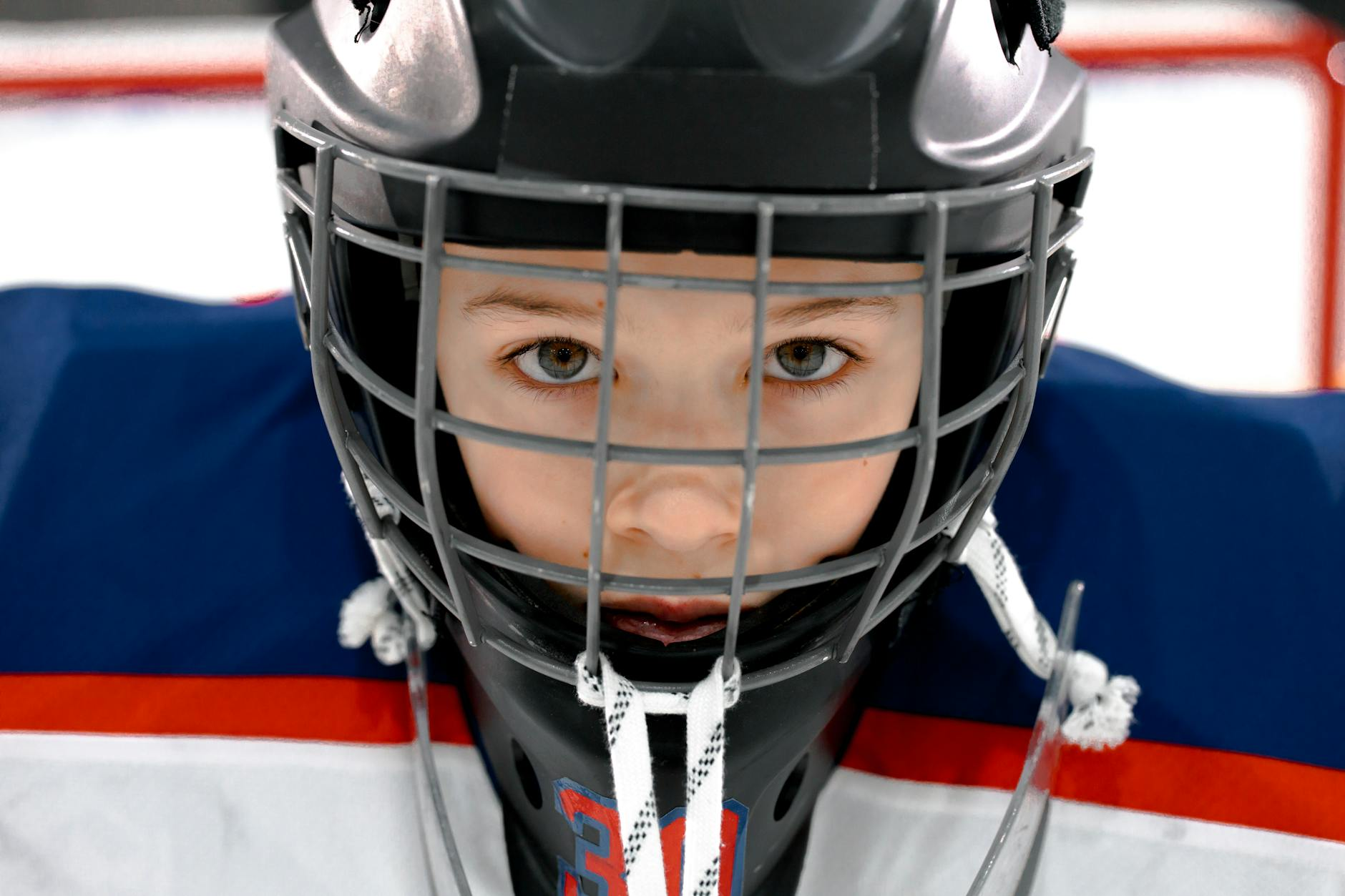 young ice hockey player