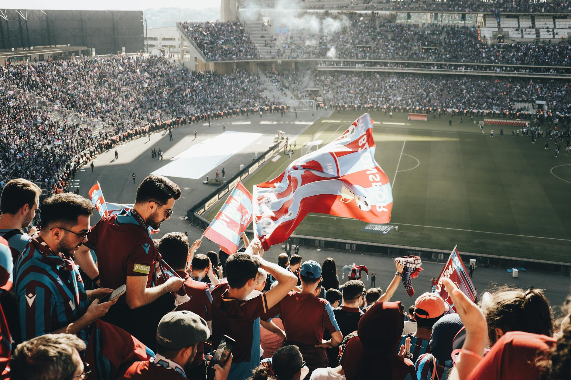 Swiss sports fans crowd