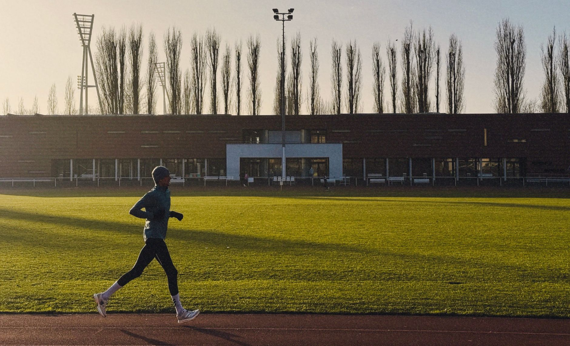 light jogging athlete